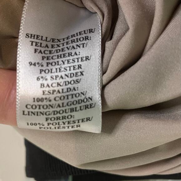 Ann Taylor Black Cutout Lace A-Line Mini Skirt Nude Lining Ruffle Skirt Size 14 - Picture 3 of 6